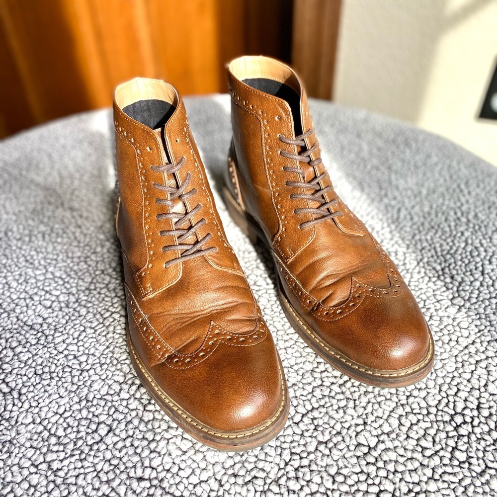 Men’s Goodfellow & Co Wingtip Boots Sz 10.5